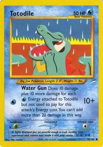 Totodile - Pokemon Neo Destiny #85