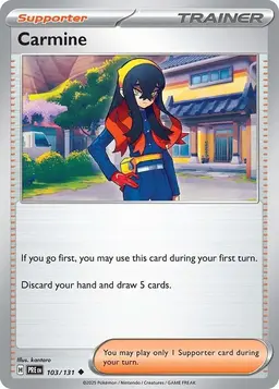 Carmine - Pokemon Prismatic Evolutions