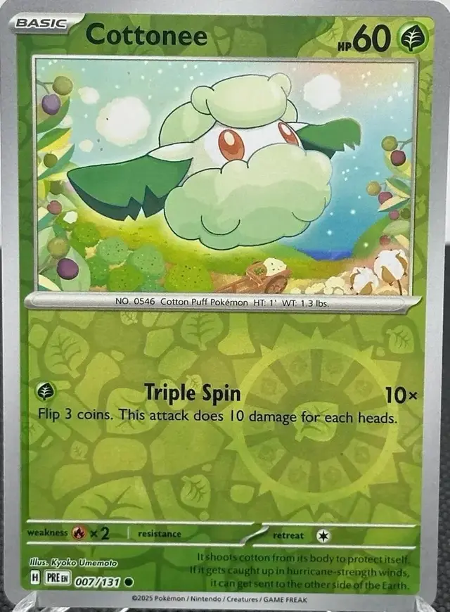 Cottonee [Reverse] - Pokemon Prismatic Evolutions #7