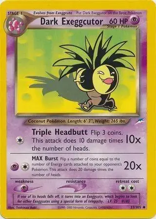 Dark Exeggutor - Pokemon Neo Destiny #33