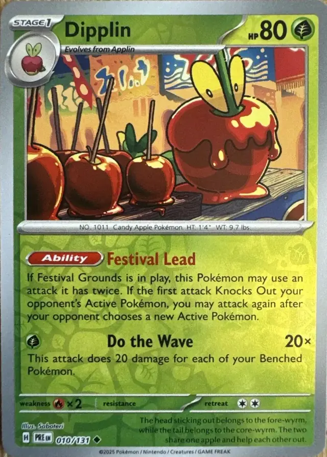 Dipplin [Reverse] - Pokemon Prismatic Evolutions #10