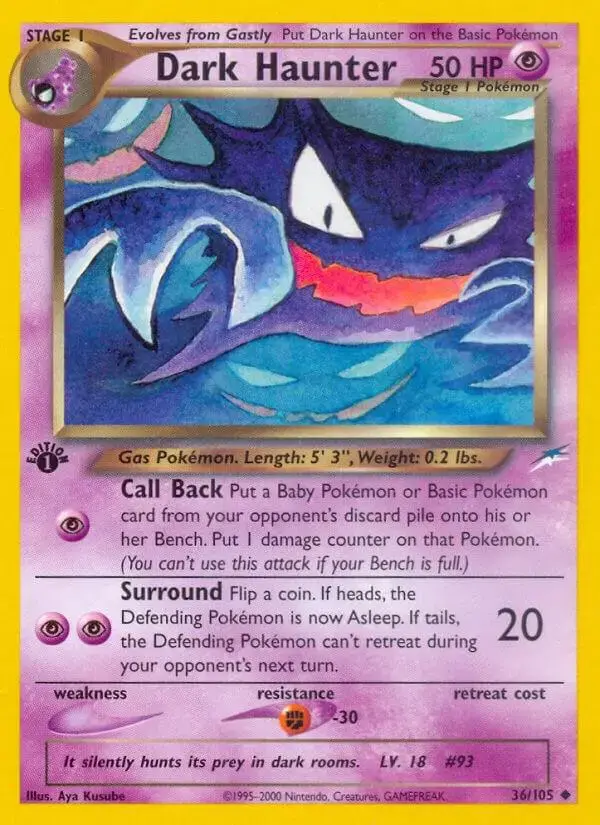 Dark Haunter [1st Edition] - Pokemon Neo Destiny #36