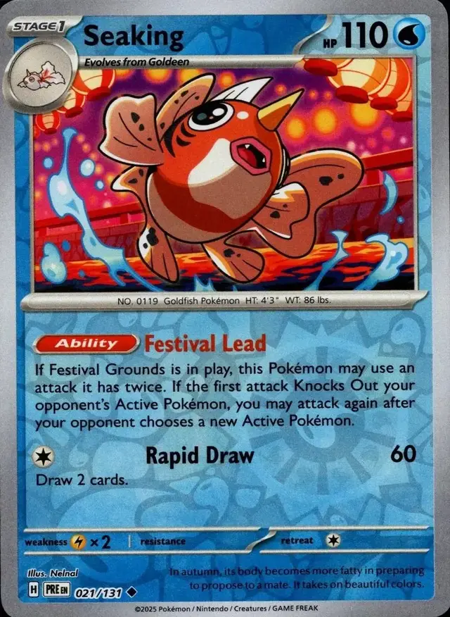Seaking [Reverse] - Pokemon Prismatic Evolutions #21