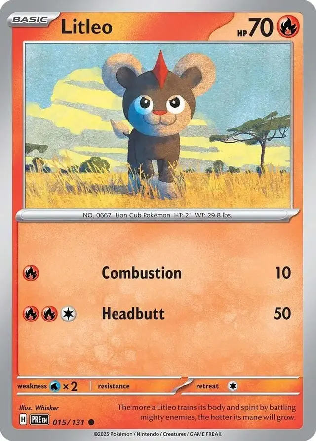 Litleo - Pokemon Prismatic Evolutions #15