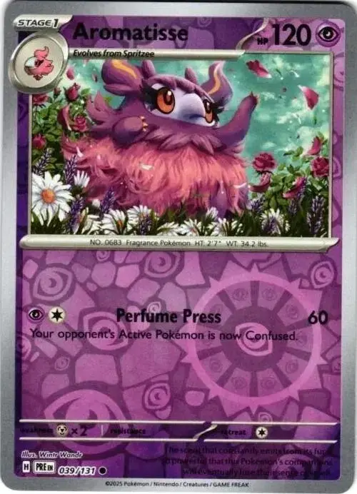 Aromatisse [Reverse] - Pokemon Prismatic Evolutions #39
