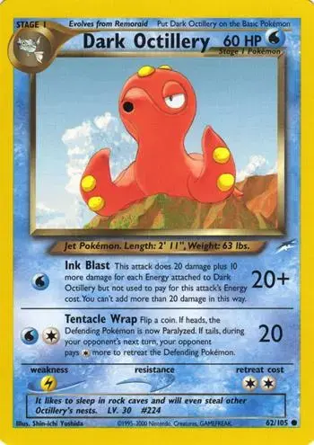Dark Octillery - Pokemon Neo Destiny #62