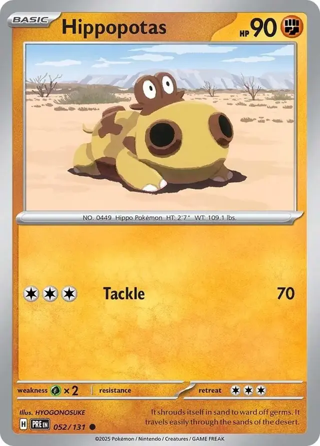 Hippopotas - Pokemon Prismatic Evolutions #52