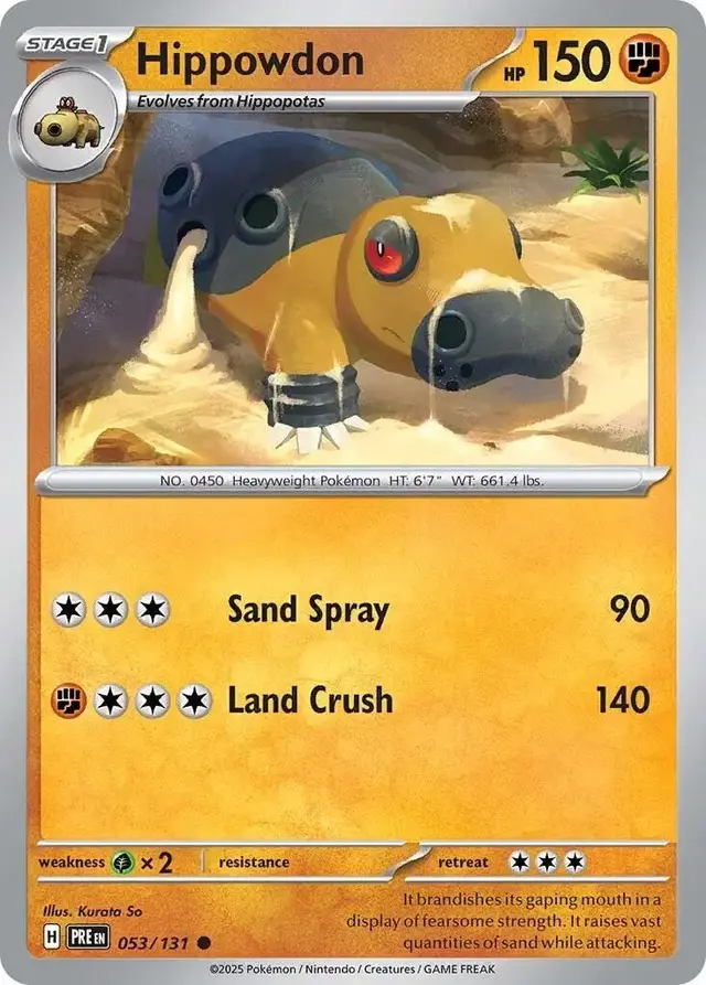 Hippowdon - Pokemon Prismatic Evolutions #53