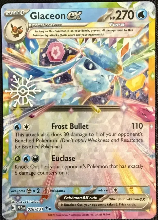 Glaceon EX [Holiday Calendar] - Pokemon Prismatic Evolutions #26