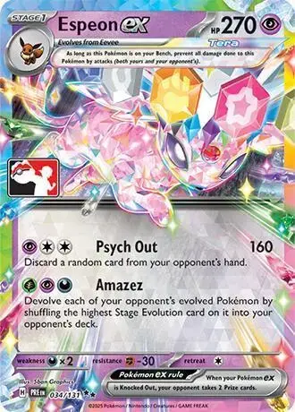 Espeon Ex [Prize Pack] - Pokemon Prize Pack Series #34