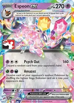 Espeon Ex [Prize Pack] 34 - Pokemon Prize Pack Series