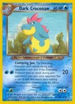Dark Croconaw - Pokemon Neo Destiny #32