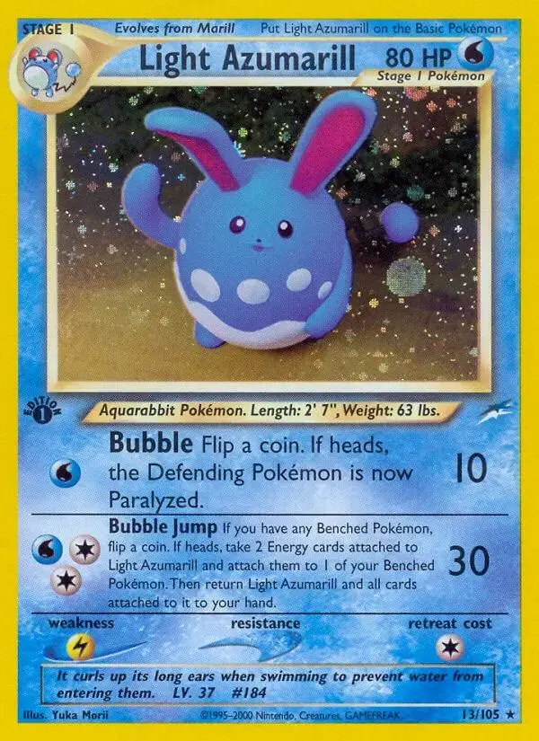 Light Azumarill [1st Edition] - Pokemon Neo Destiny #13