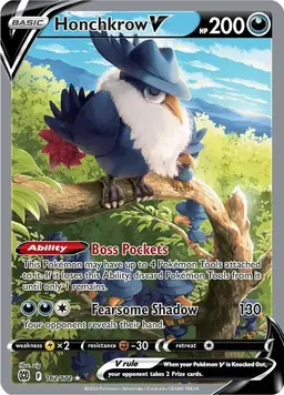 Honchkrow V 162 - Pokemon Brilliant Stars