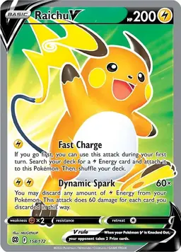 Raichu V 158 - Pokemon Brilliant Stars