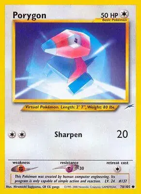 Porygon - Pokemon Neo Destiny #78