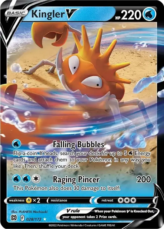 Kingler V - Pokemon Brilliant Stars #28
