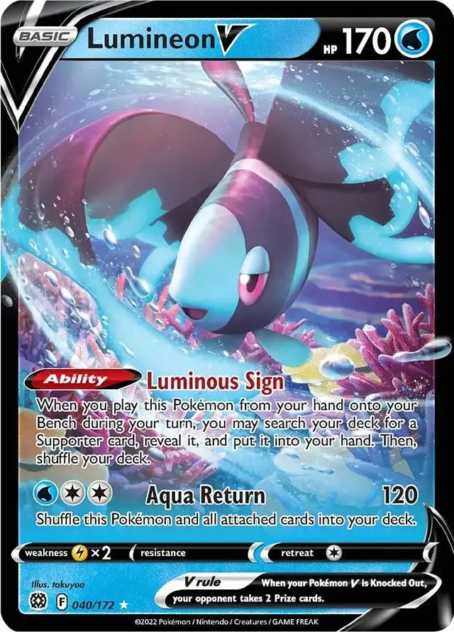 Lumineon V - Pokemon Brilliant Stars #40