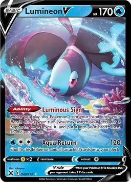 Lumineon V 40 - Pokemon Brilliant Stars