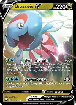 Dracovish V 114 - Pokemon Brilliant Stars