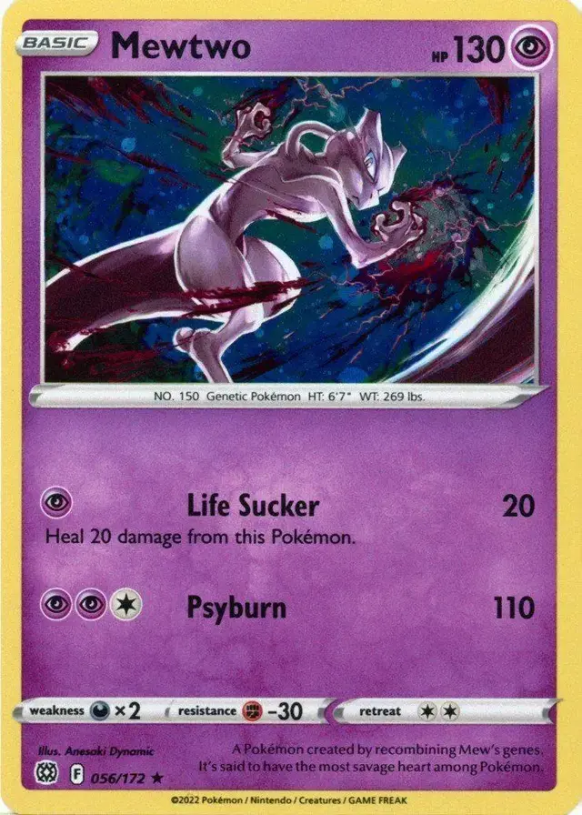 Mewtwo [Cosmos Holo] - Pokemon Brilliant Stars #56