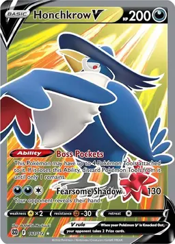 Honchkrow V 161 - Pokemon Brilliant Stars