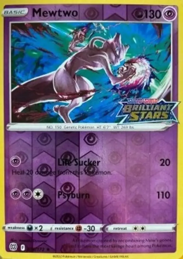 Mewtwo [Stamped] - Pokemon Brilliant Stars #56