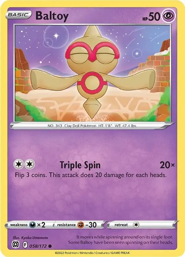 Baltoy - Pokemon Brilliant Stars #58