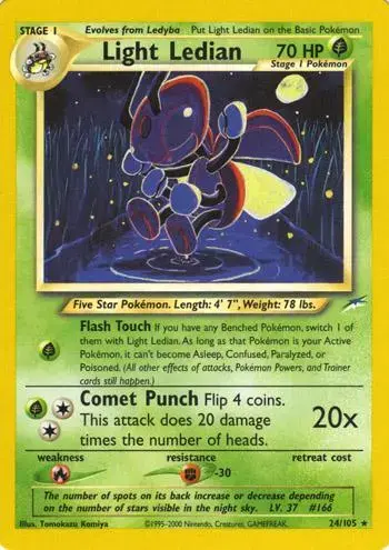 Light Ledian - Pokemon Neo Destiny #24