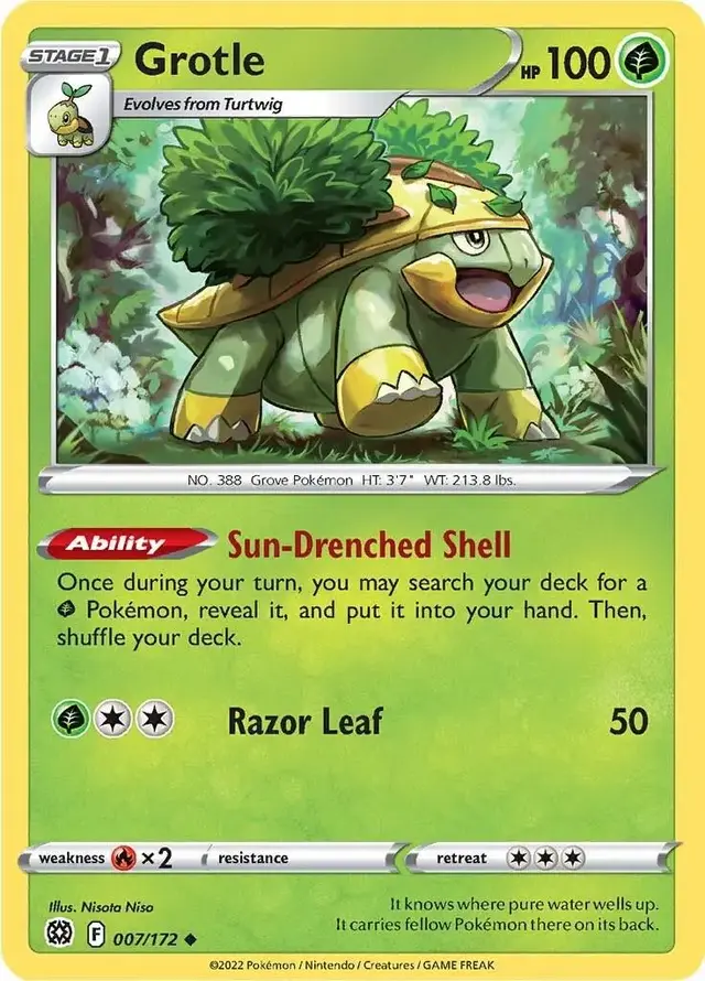 Grotle - Pokemon Brilliant Stars #7
