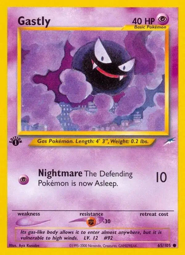 Gastly [1st Edition] - Pokemon Neo Destiny #65