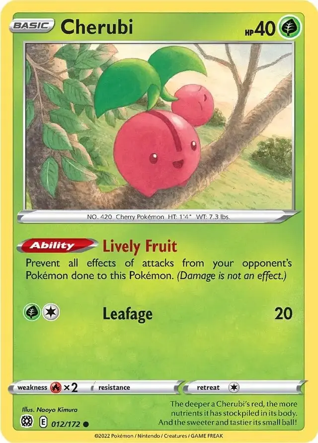 Cherubi - Pokemon Brilliant Stars #12