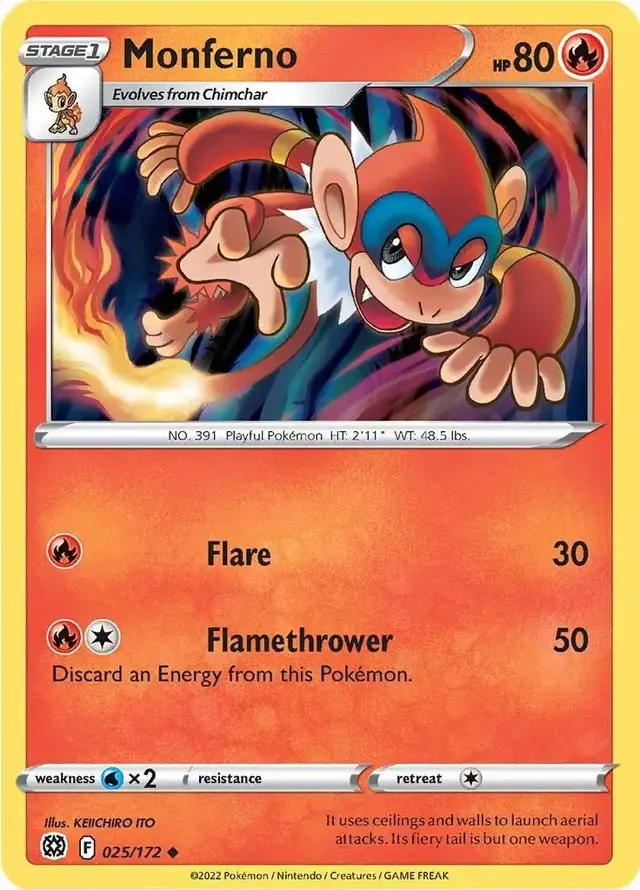 Monferno - Pokemon Brilliant Stars #25