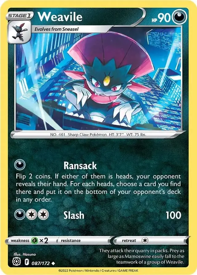 Weavile - Pokemon Brilliant Stars #87
