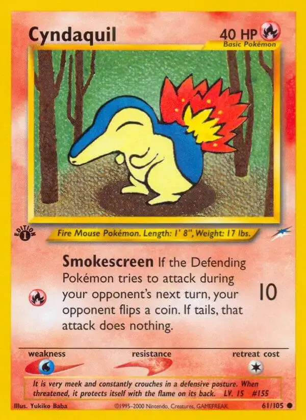 Cyndaquil [1st Edition] - Pokemon Neo Destiny #61