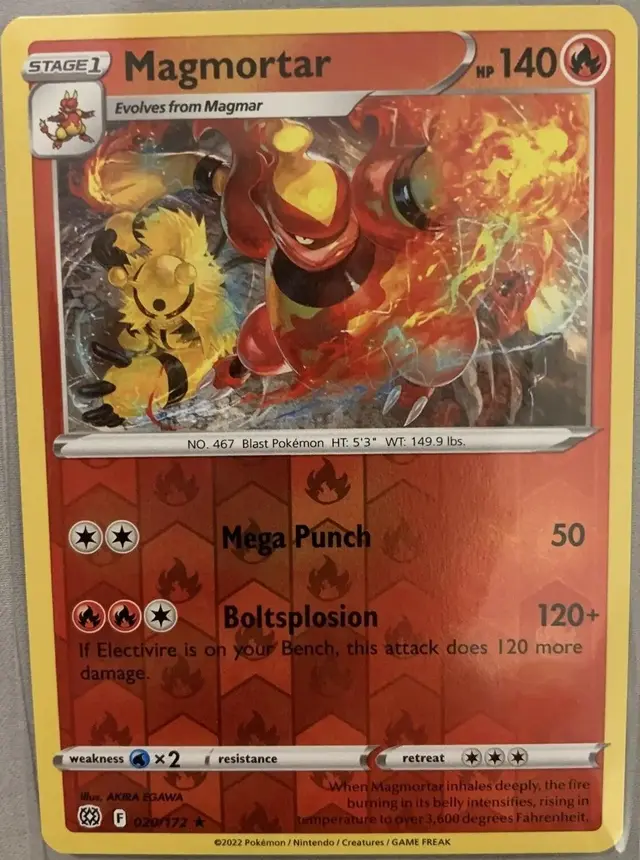 Magmortar [Reverse Holo] - Pokemon Brilliant Stars #20