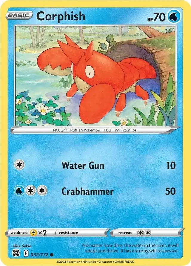 Corphish - Pokemon Brilliant Stars #32