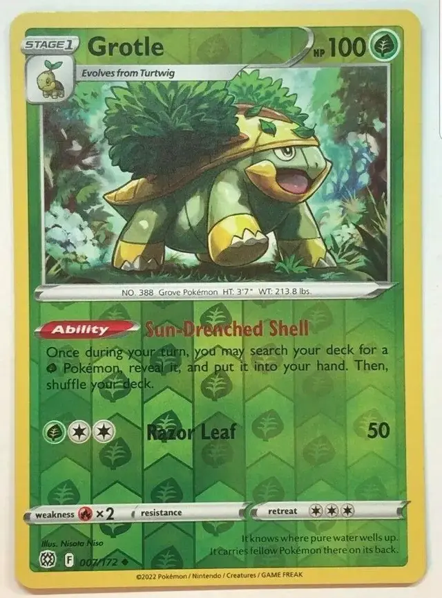 Grotle [Reverse Holo] - Pokemon Brilliant Stars #7