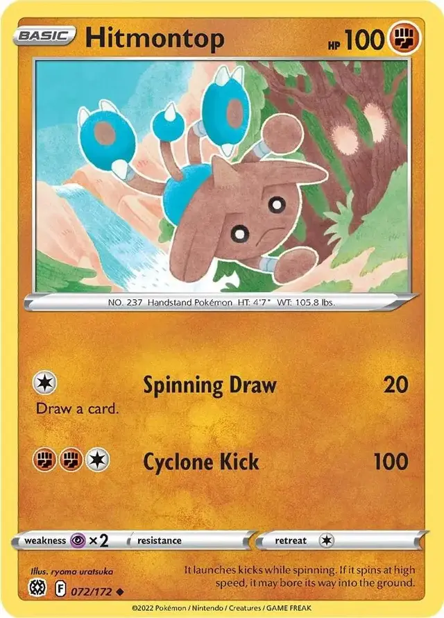 Hitmontop - Pokemon Brilliant Stars #72