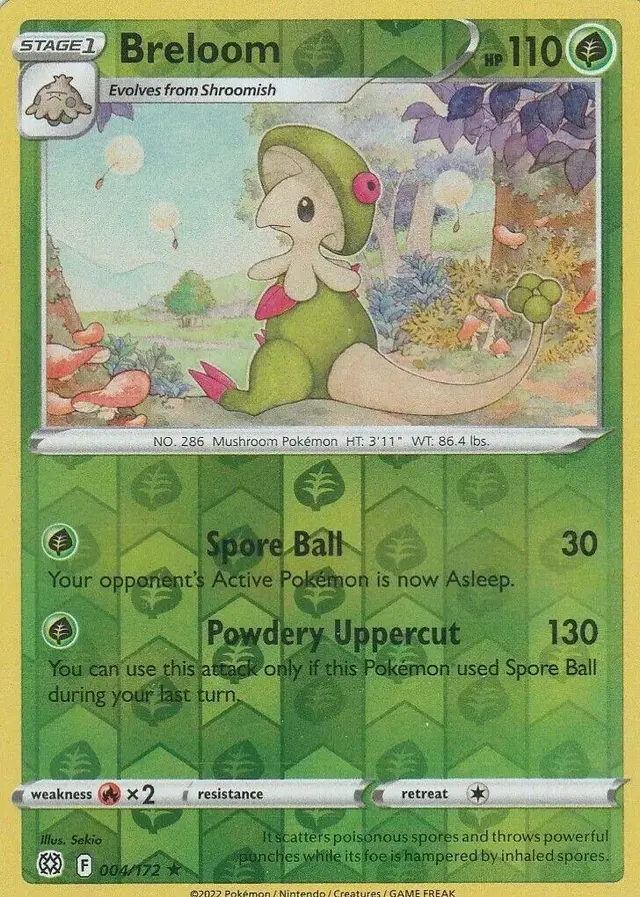 Breloom [Reverse Holo] - Pokemon Brilliant Stars #4