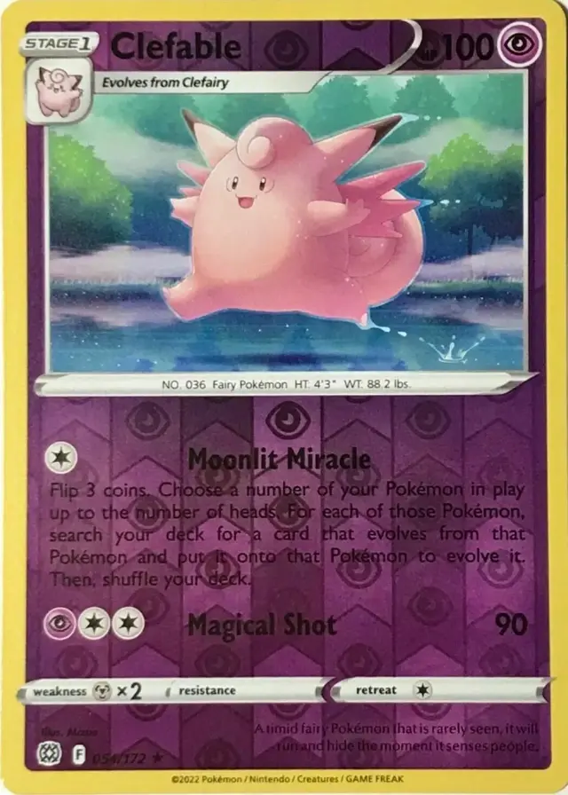 Clefable [Reverse Holo] - Pokemon Brilliant Stars #54