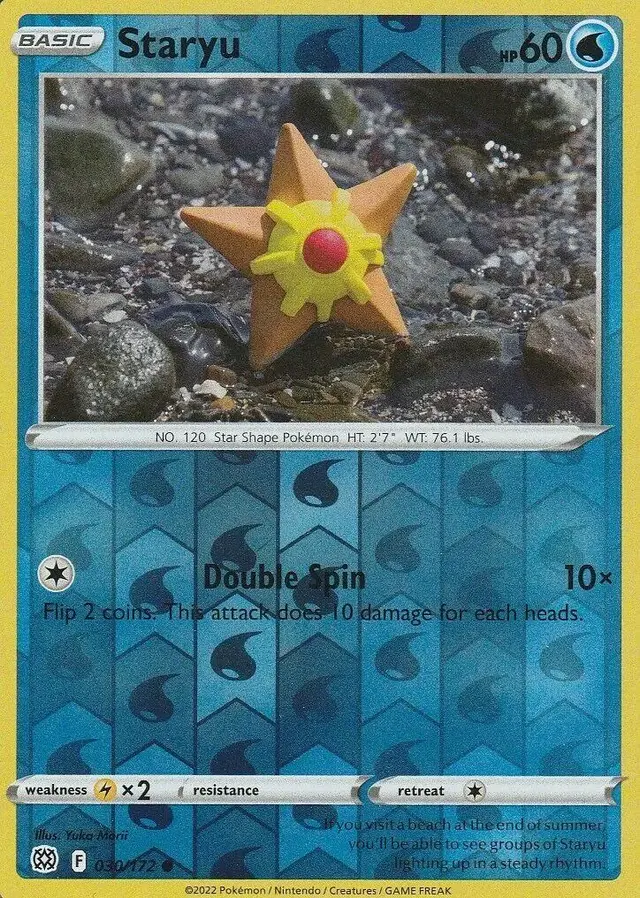 Staryu [Reverse Holo] - Pokemon Brilliant Stars #30