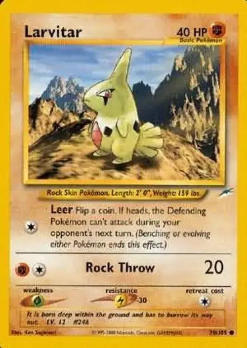 Larvitar - Pokemon Neo Destiny #70