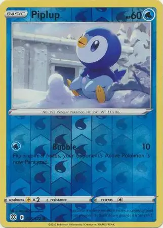 Piplup [Reverse Holo] - Pokemon Brilliant Stars #35