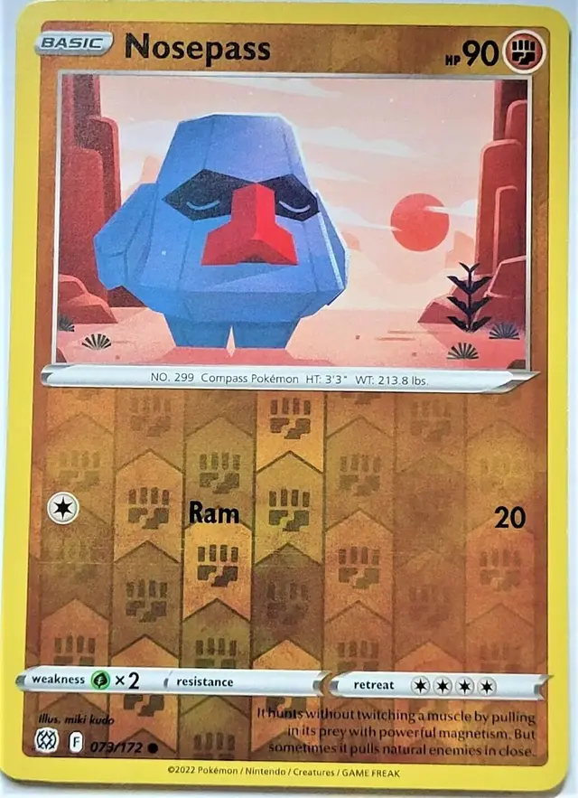 Nosepass [Reverse Holo] - Pokemon Brilliant Stars #73