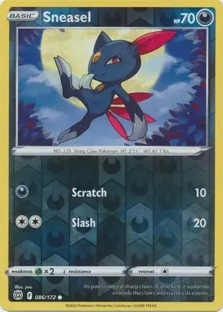 Sneasel [Reverse Holo] - Pokemon Brilliant Stars #86