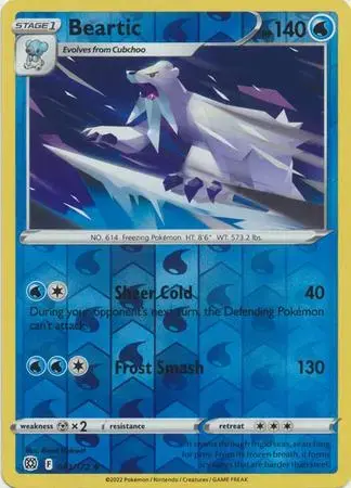 Beartic [Reverse Holo] - Pokemon Brilliant Stars #43