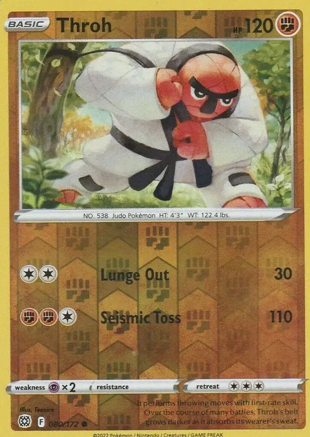 Throh [Reverse Holo] - Pokemon Brilliant Stars #80