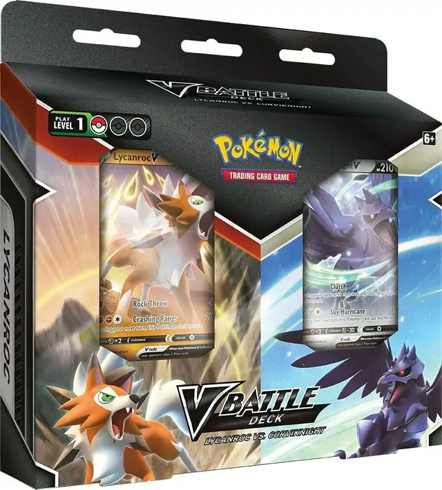 Lycanroc vs Corviknight V Battle Deck