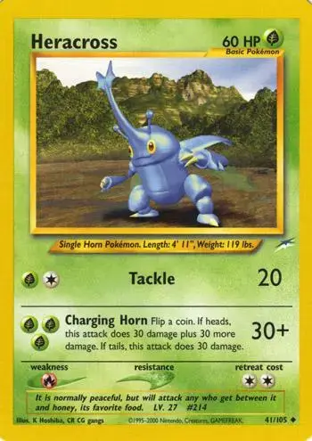 Heracross - Pokemon Neo Destiny #41